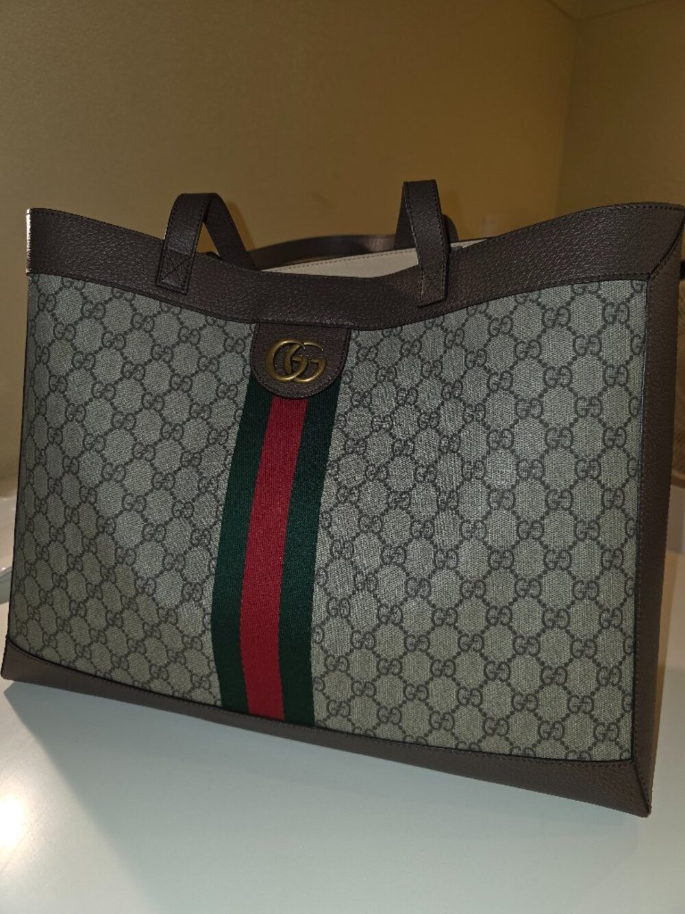 Gucci Supreme Monogram Flora Web Large Ophidia